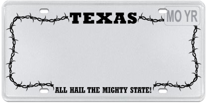Texas Barbed Wire - White